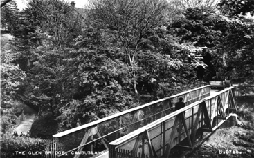 Public Park Glen Bridge - 1957 - Valentine & Sons, Ltd., Dundee & London - Card No. B.5766